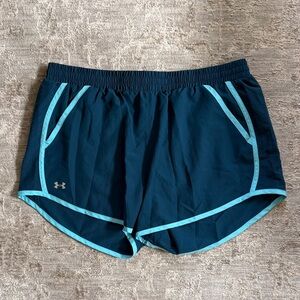 Under Armour Blue Women's Athletic Shorts with Pockets